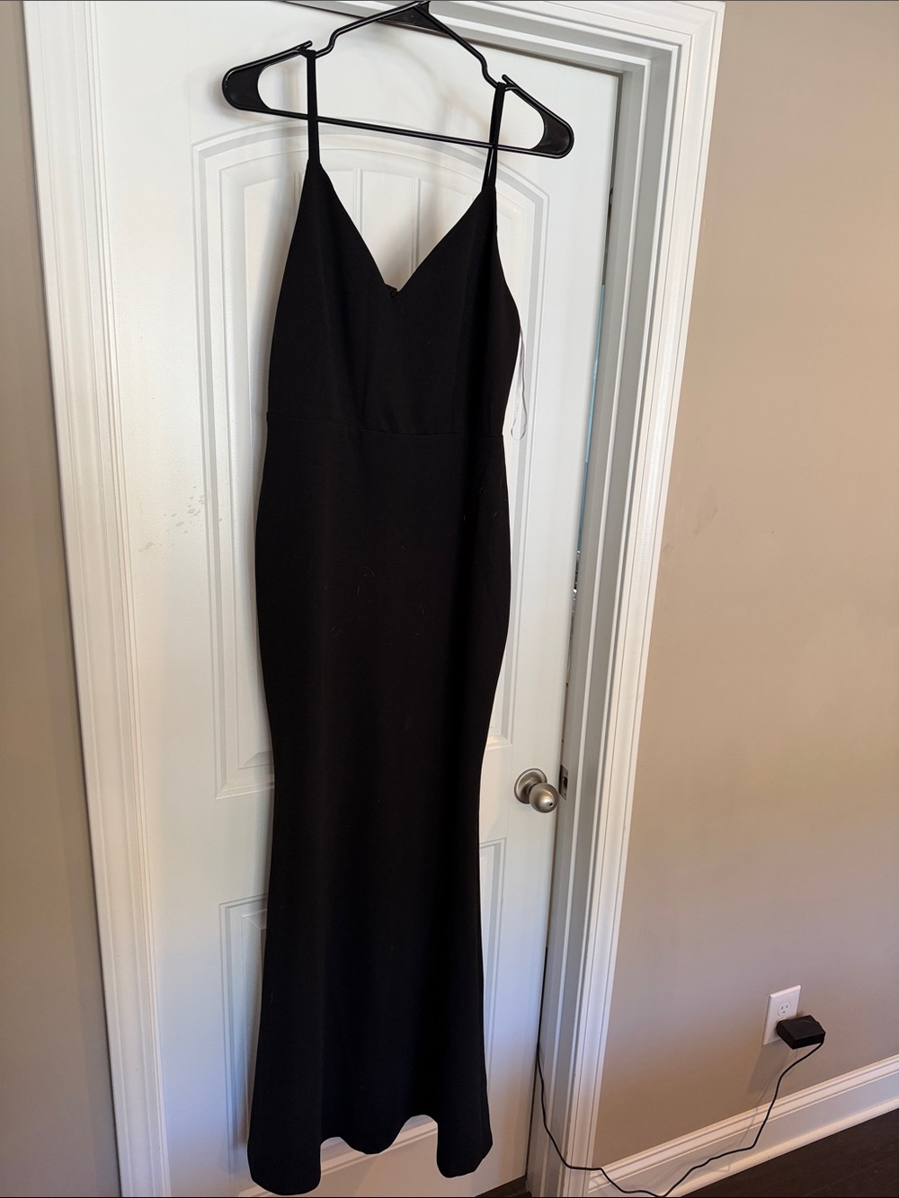 Lulu's Black Spaghetti-Strap Maxi Dress